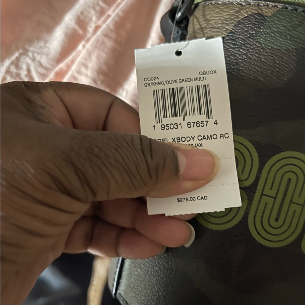 New Army colored coach bag
